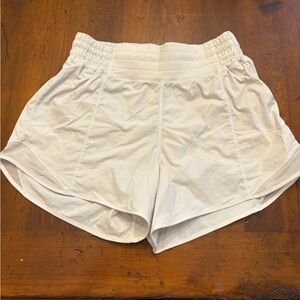 Lululemon Athletica Women's Cream Athletic Shorts